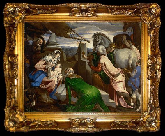 framed  Jacopo Bassano Adoration of the magi, ta009-2